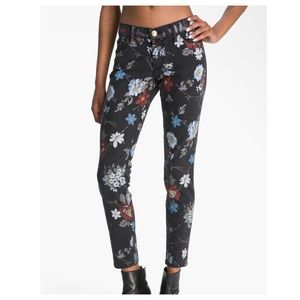 Current/Elliott Floral Black Wildflower Jeans - 24